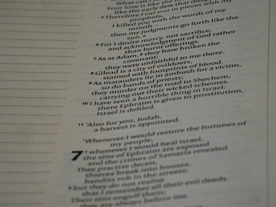 a close up of a text on a book